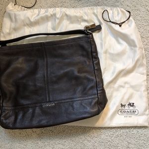 Brown leather Coach Hobo Bag